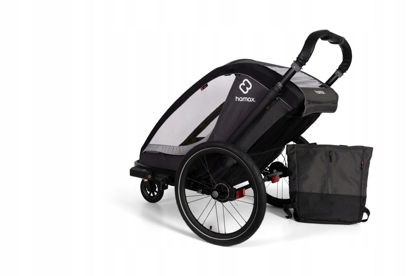 Hamax - COCOON ONE- Grey/black bicycle trailer Manufacturer code 400236_HAM