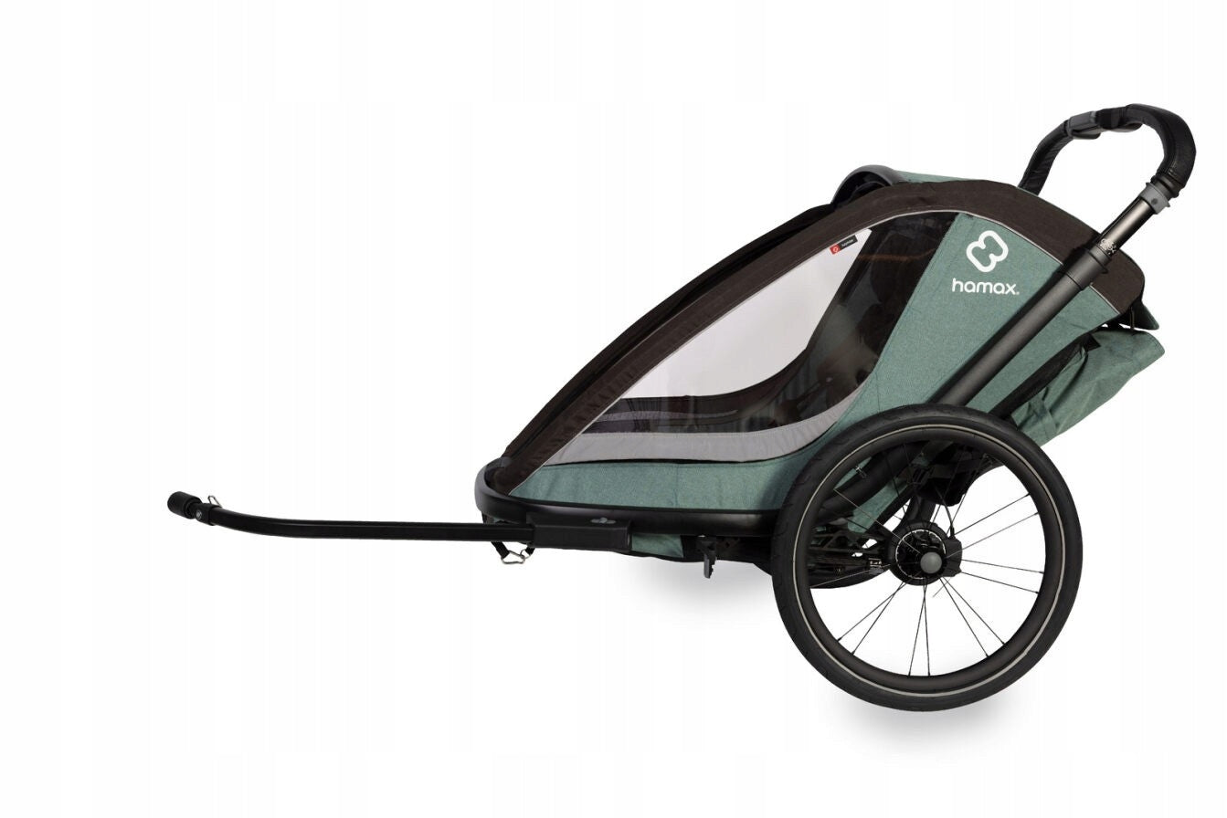 Hamax - COCOON children's bicycle trailer, double - Green/black EAN (GTIN) 7029774002310