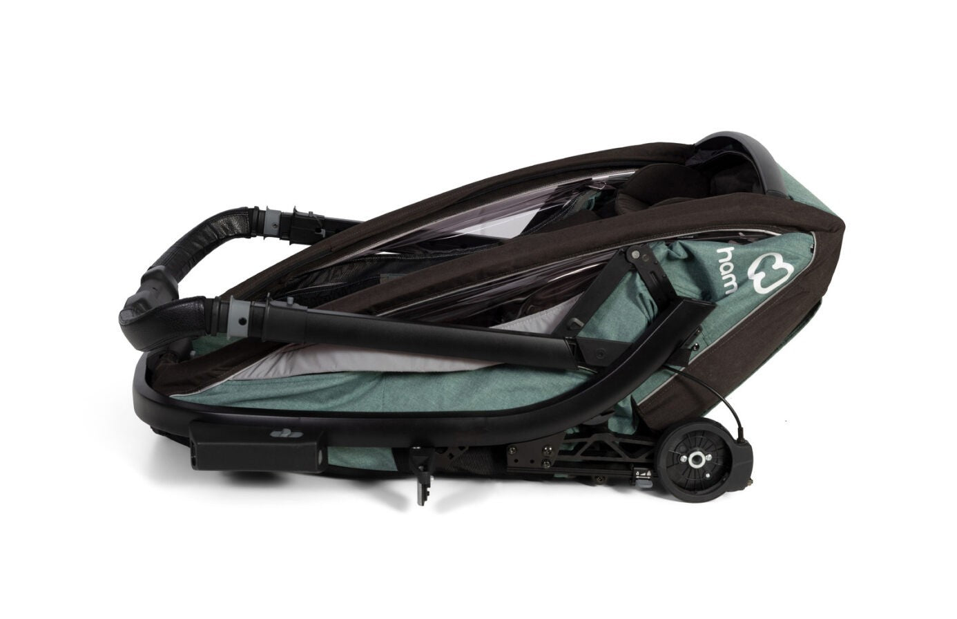 Hamax - COCOON children's bicycle trailer, double - Green/black Manufacturer code 400231_HAM