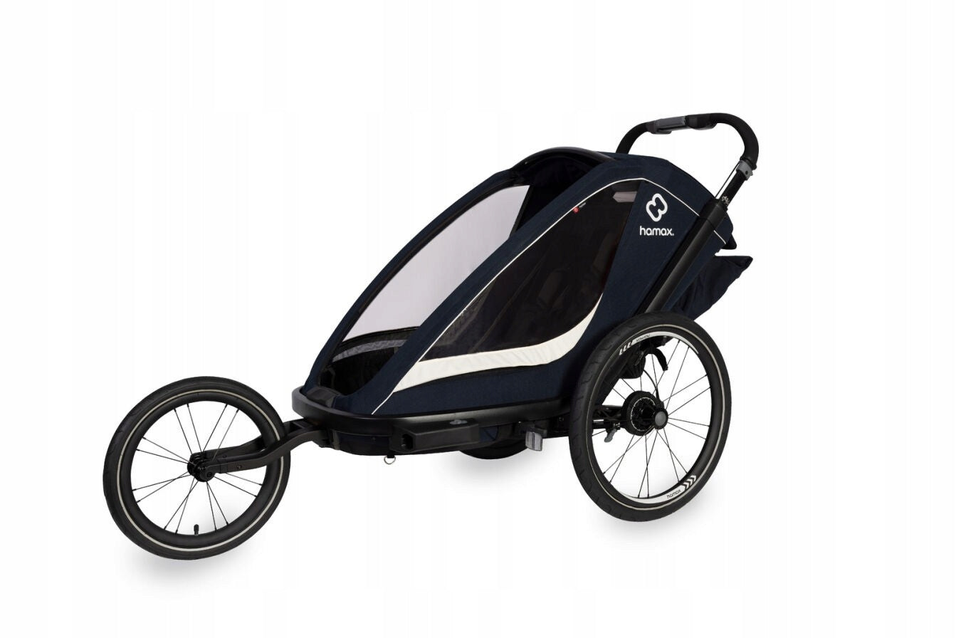 Hamax - Children's bicycle trailer BREEZE ONE - Navy/cream Model Breeze One