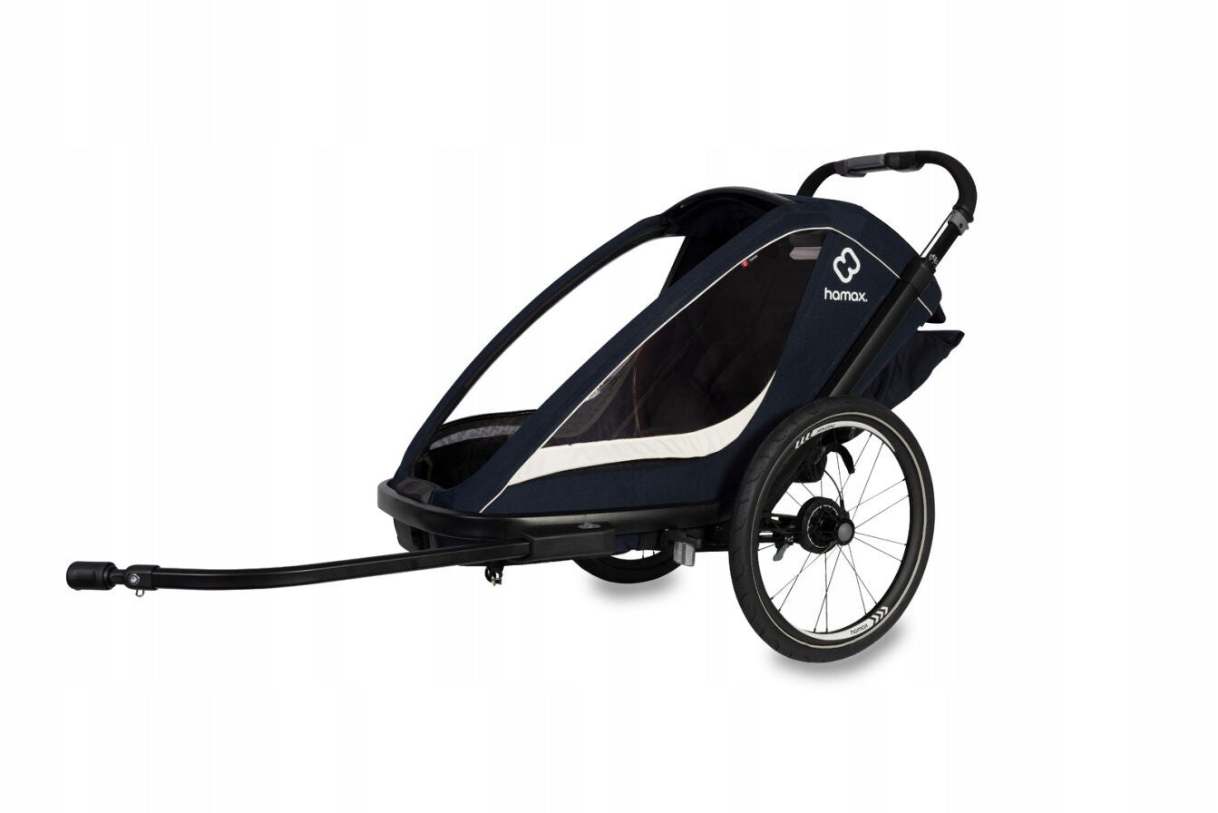 Hamax - Children's bicycle trailer BREEZE ONE - Navy/cream