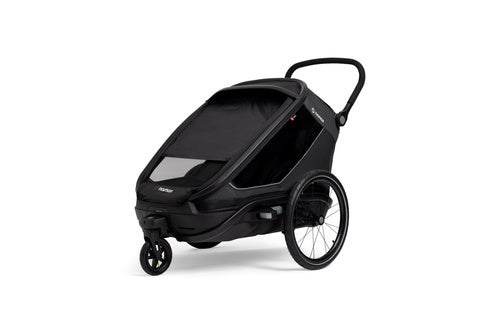 Hamax - Outback Next bicycle trailer, double, black Length 116 cm