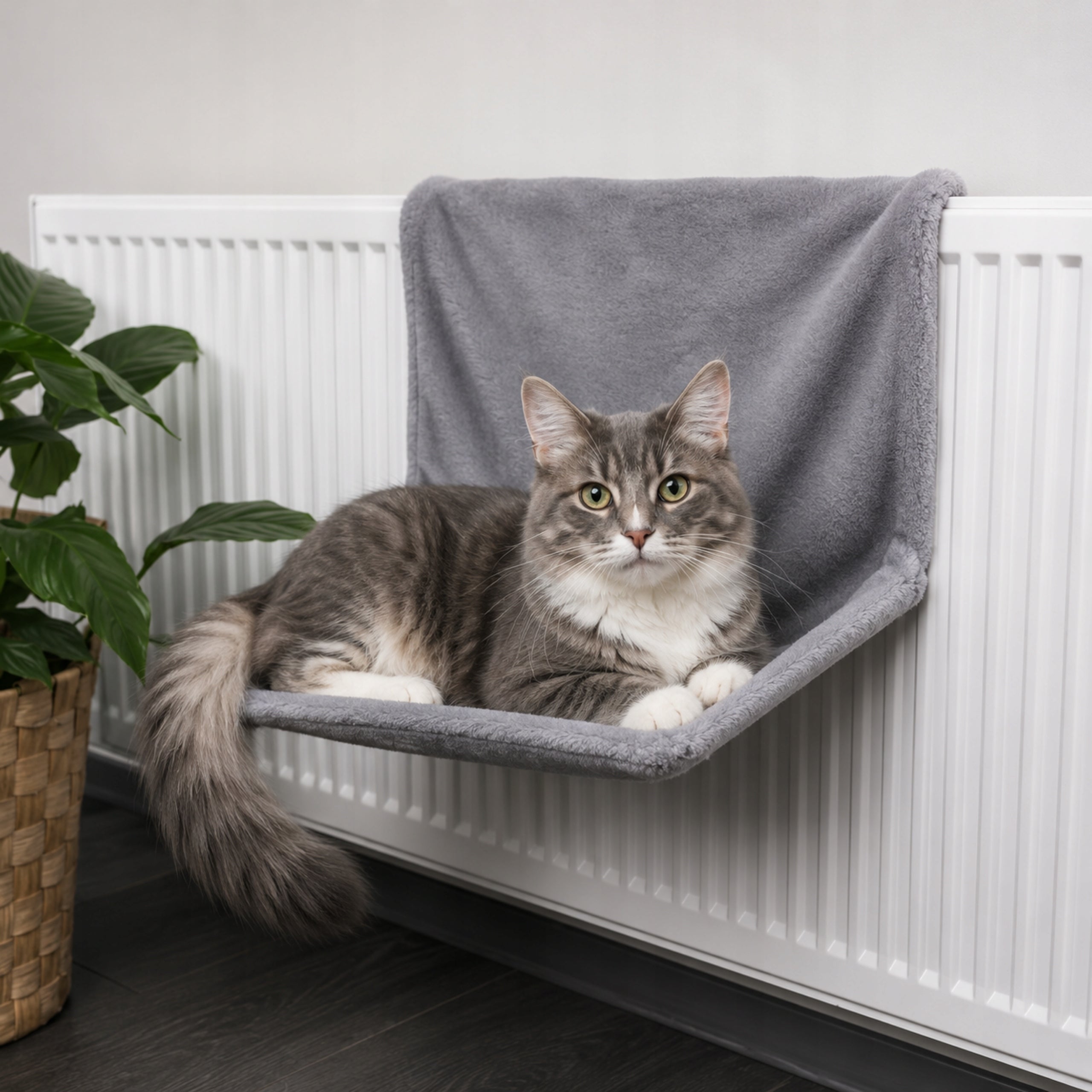 Hammock Bed Hanging for Calorifer Cat Heater 45x30cm Grey Length 46 cm