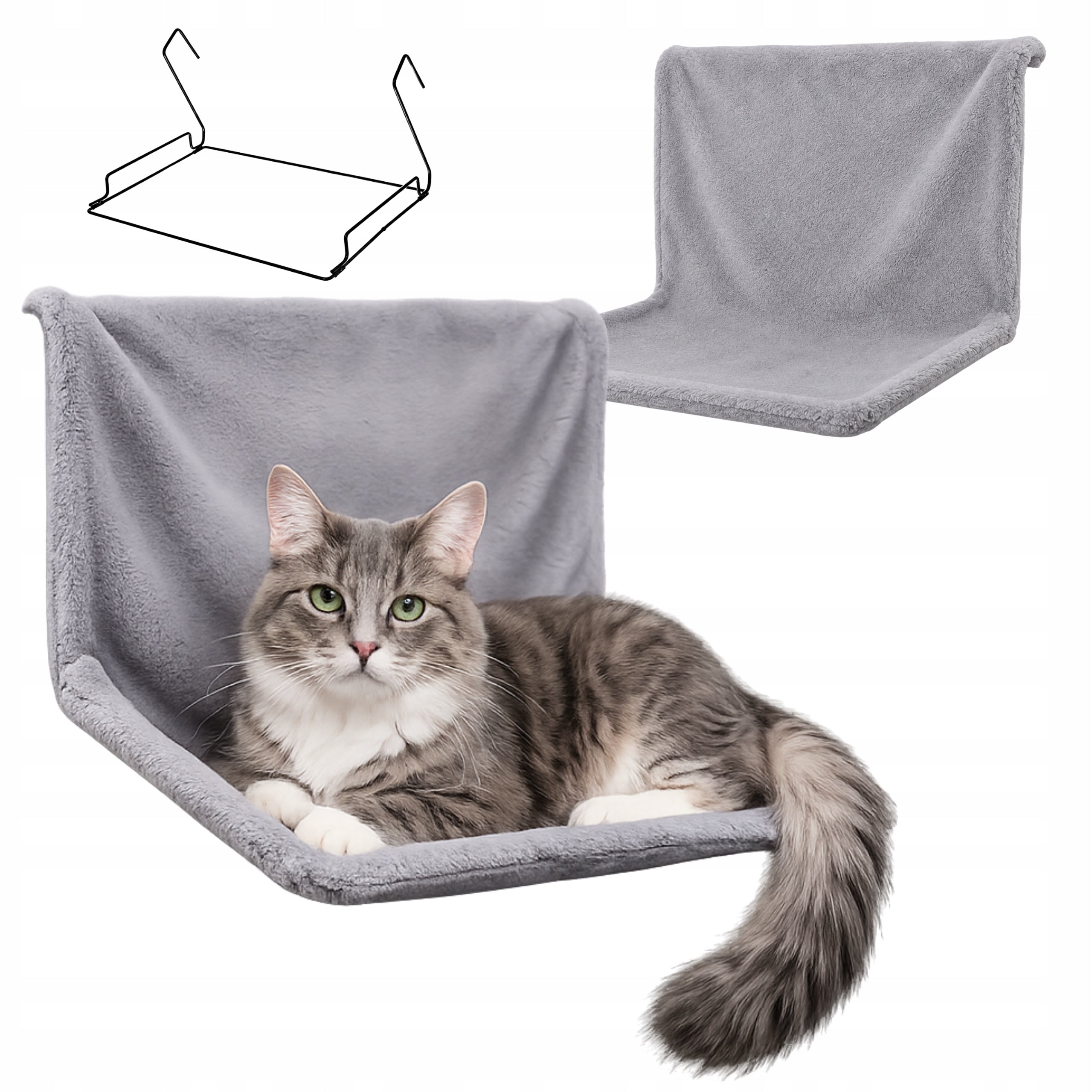 Hammock Bed Hanging for Calorifer Cat Heater 45x30cm Grey