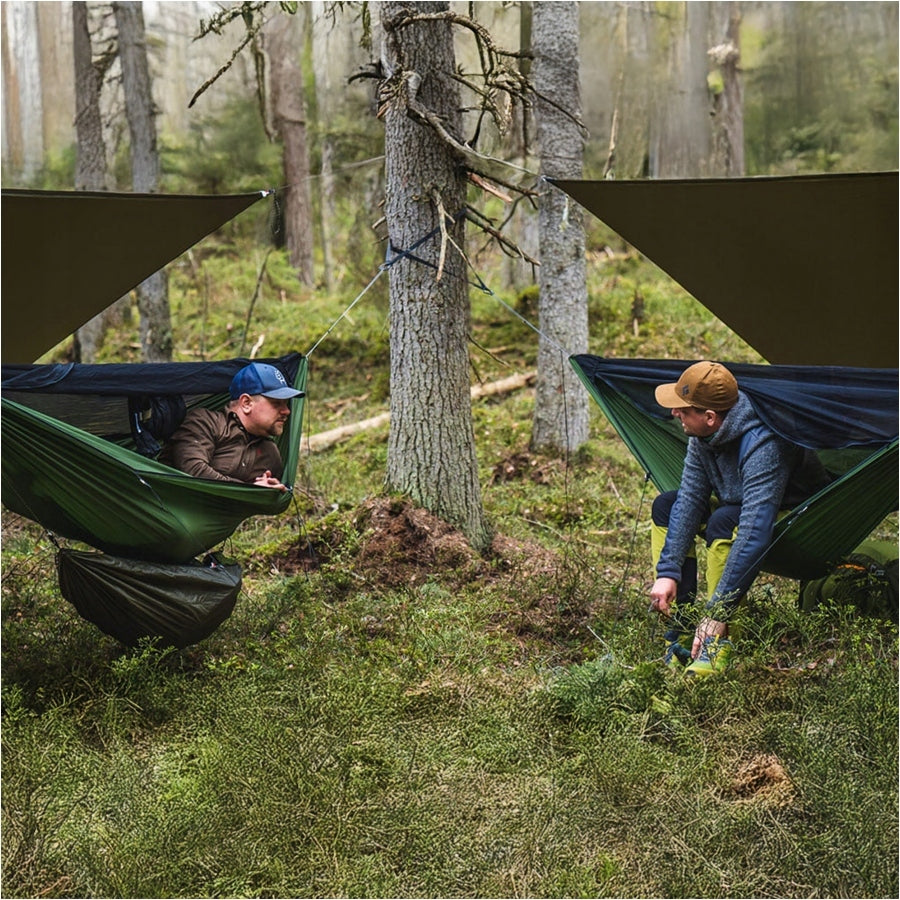 Hammock Lesovik Draka with suspension Sneka treetop green + Accessories Manufacturer code DRAKA-OG