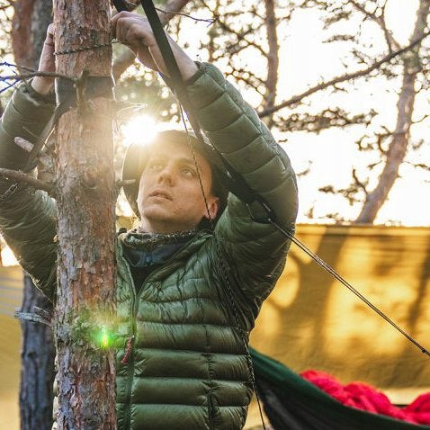 Hammock Lesovik SUL ultra light green Kind hammock without rod
