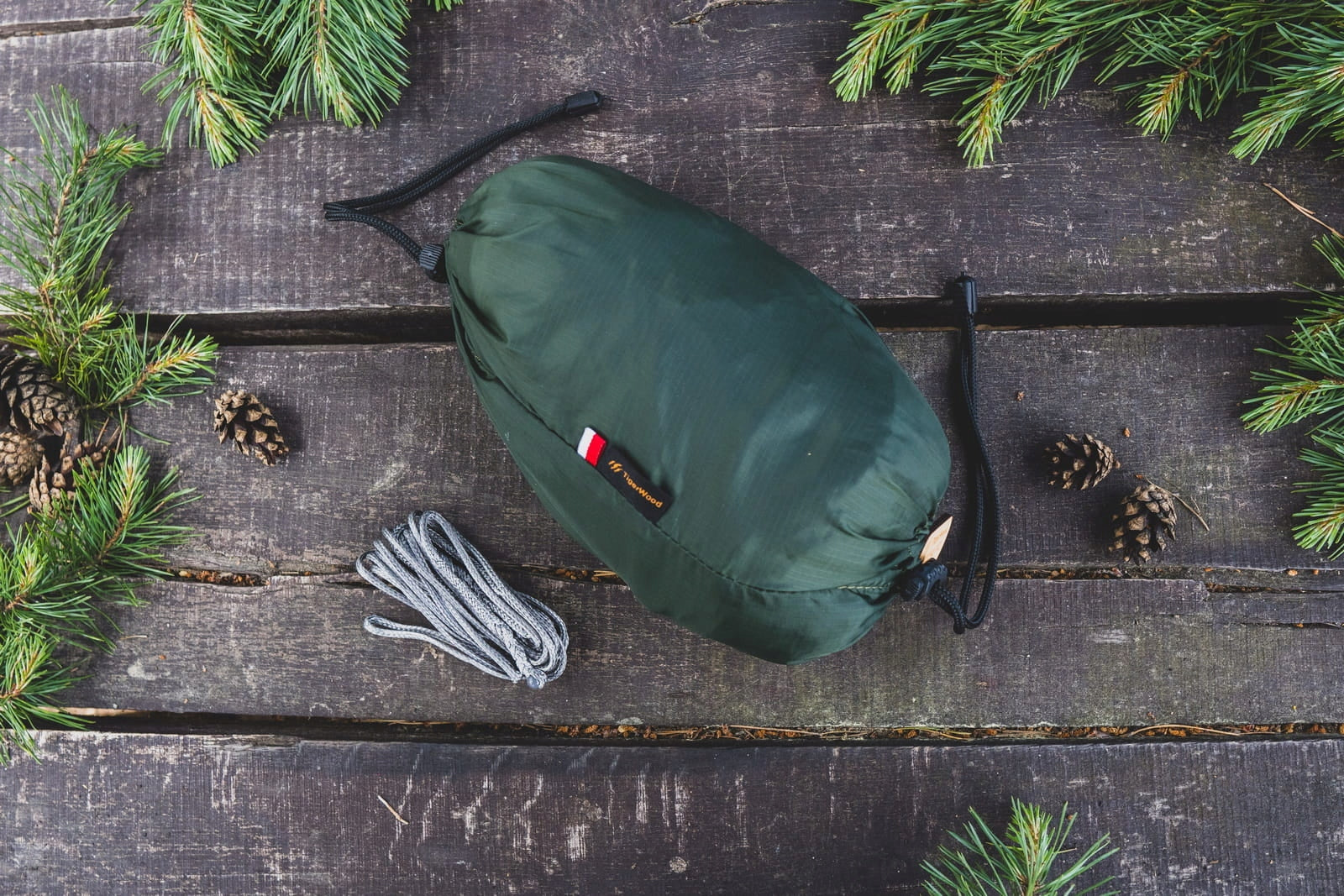 Hammock Light Dragonfly V2 Green Long 350 cm with Mosquito Net Single Zip Packaging status original