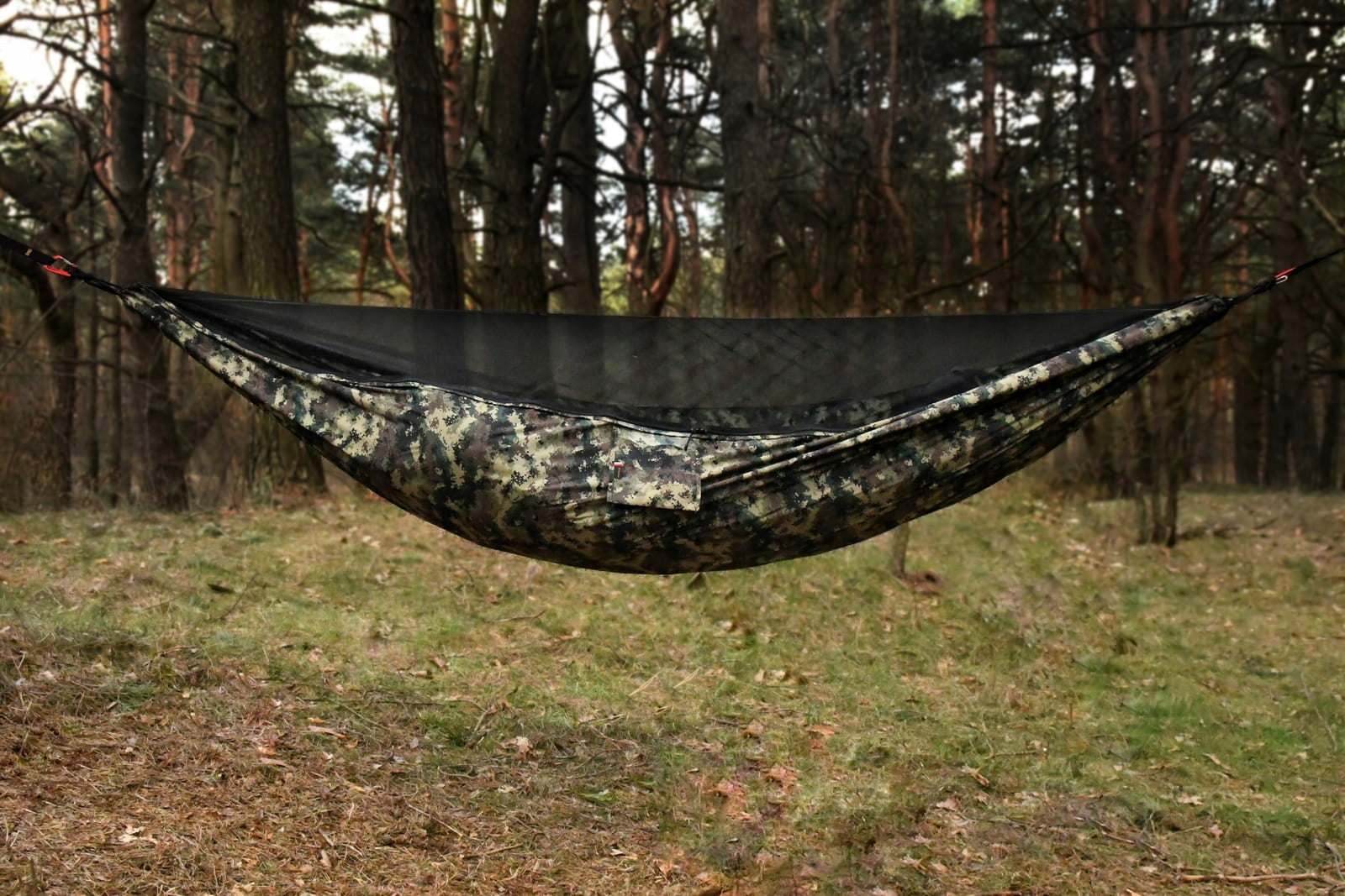 Hammock TigerWood Dragonfly V2 Camo Long 350 cm with Mosquito Net Single Zip
