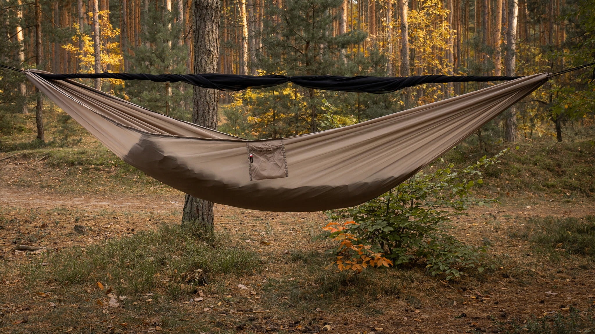 Hammock TigerWood Dragonfly V2 Desert with Mosquito Net Long 350 cm Double Zip