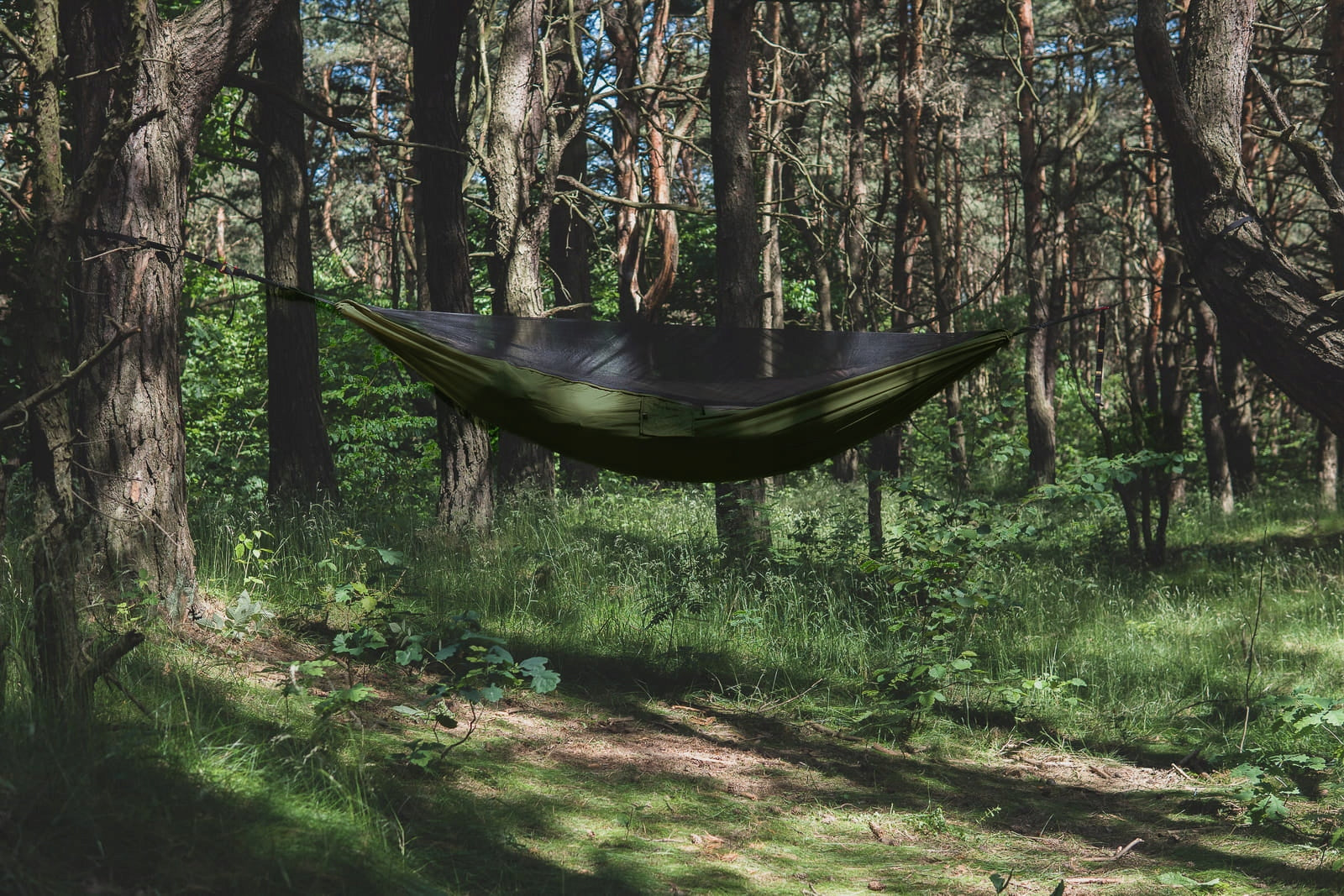 Hammock TigerWood Dragonfly V2 Khaki with Mosquito Net Single Zip Kind hammock without rod