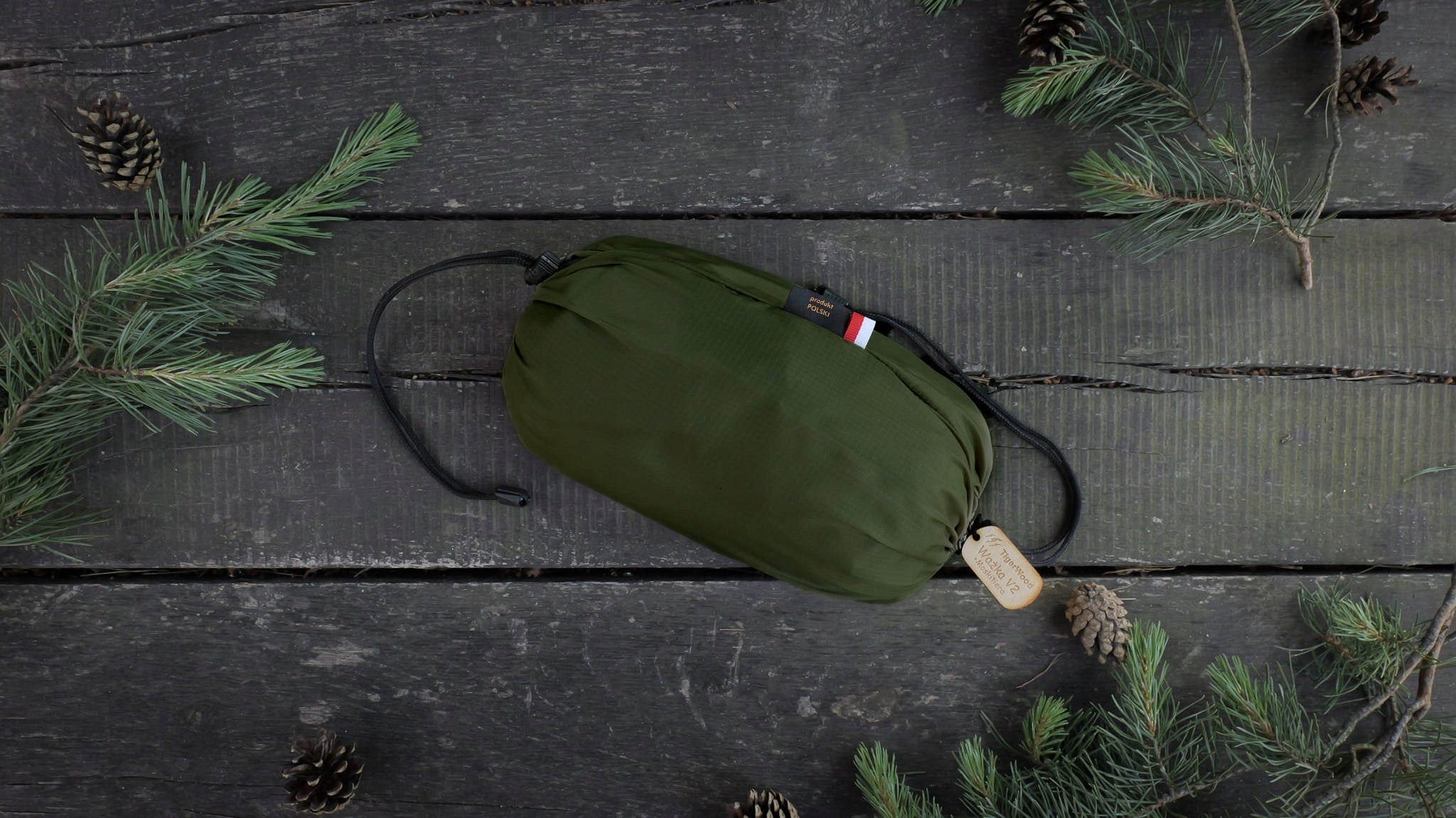 Hammock TigerWood Dragonfly V2 Khaki with Mosquito Net Single Zip Manufacturer Tigerwood
