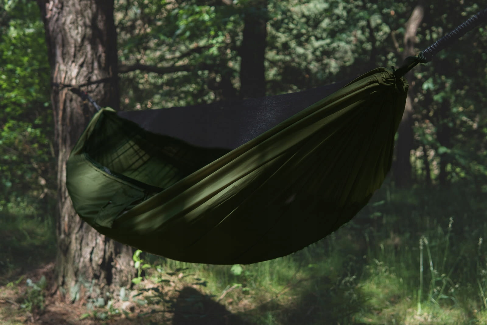 Hammock TigerWood Dragonfly V2 Khaki with Mosquito Net Single Zip