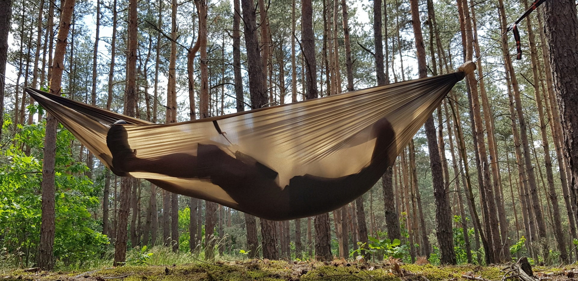Hammock ULTRALIGHT / dark olive 3m Bushmen