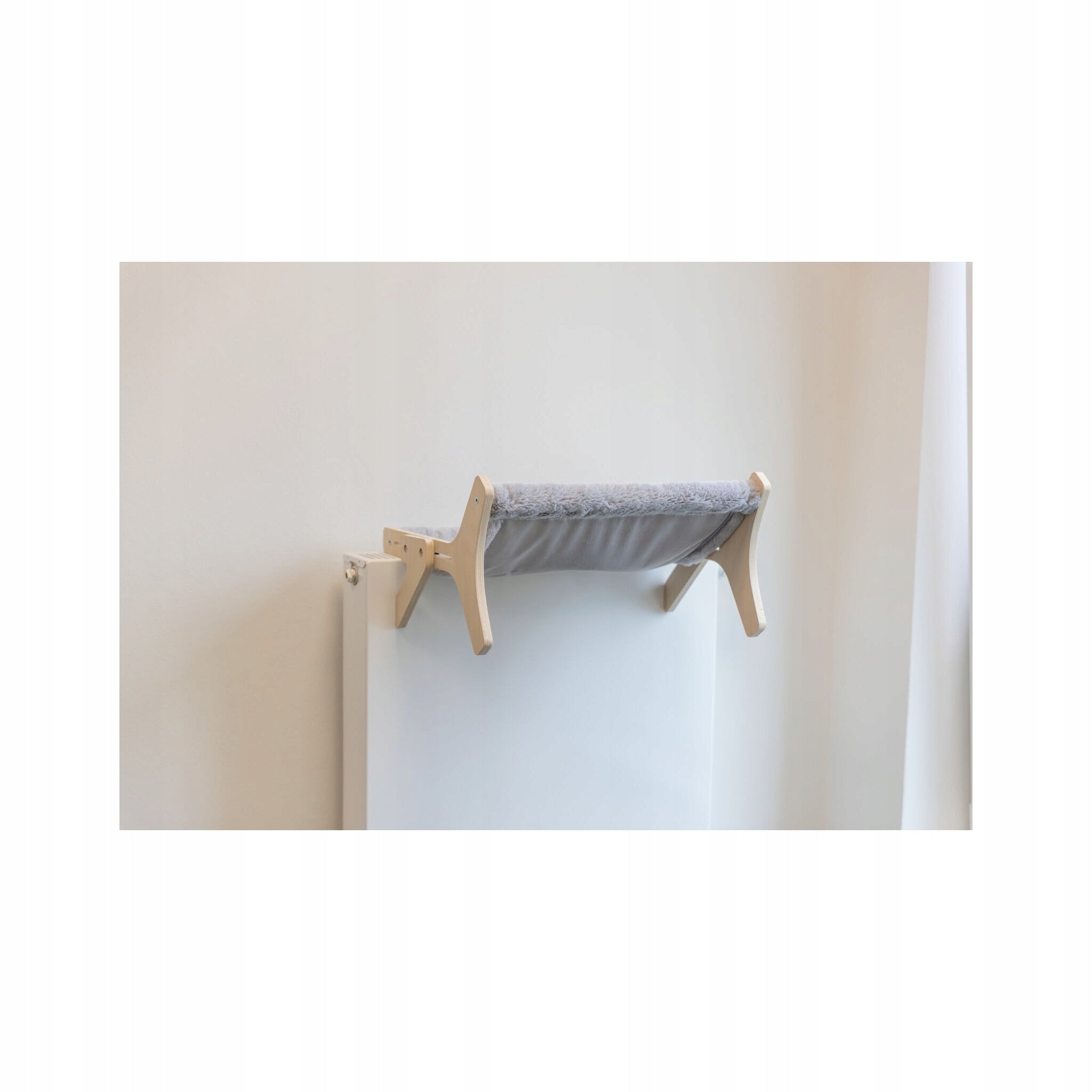 Hammock cat bed wood/plush 47x24x38cm freestanding/hanging Packaging status original