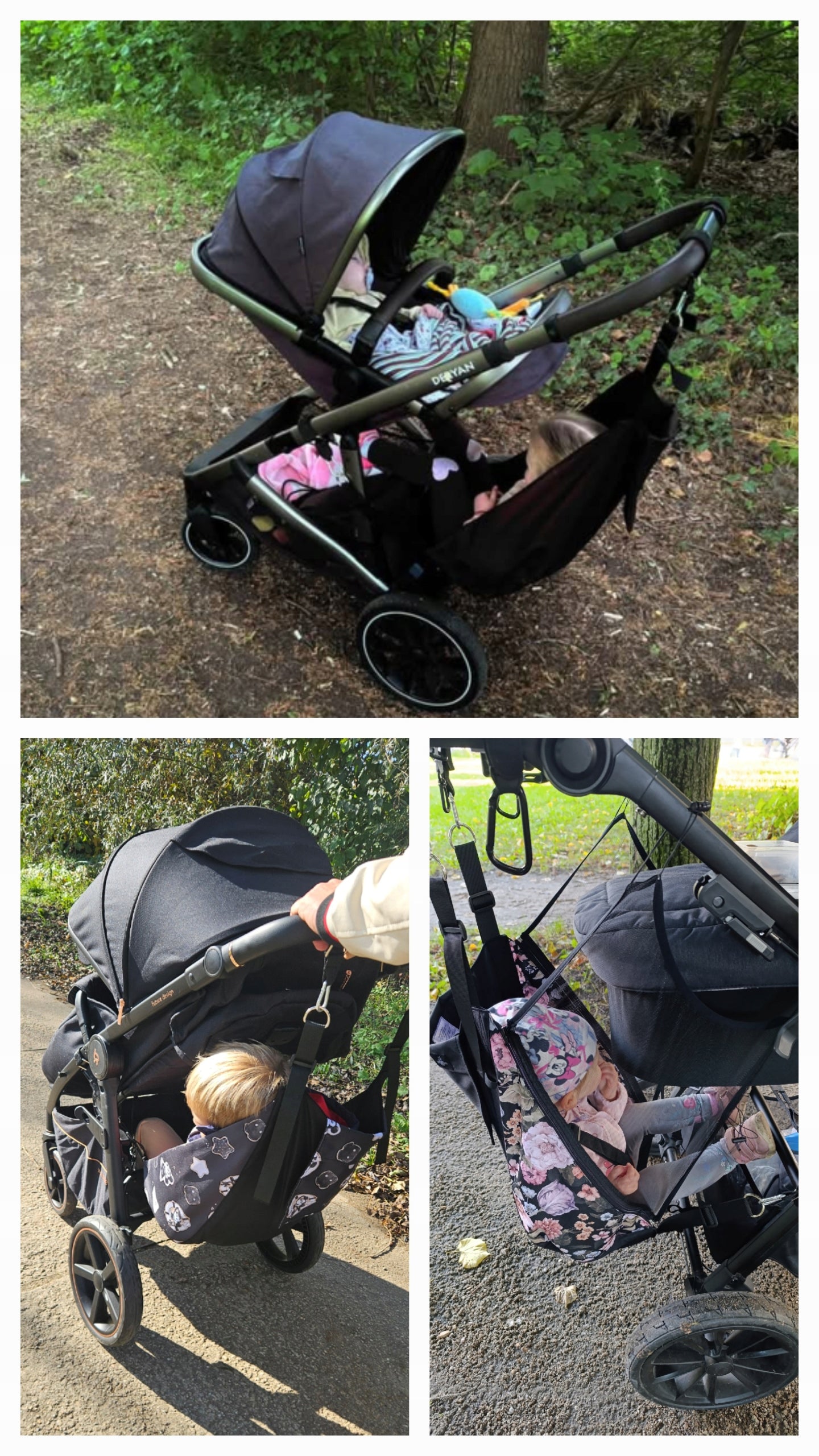 Hammock for trolley +Safety belts+ mesh PANTERKA Packaging status original