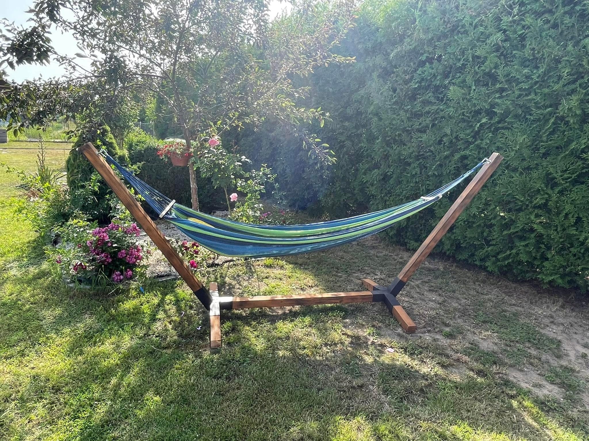 Hammock frame garden hammock 80 rocker lounger Polish Wooden folding Manufacturer code ham80