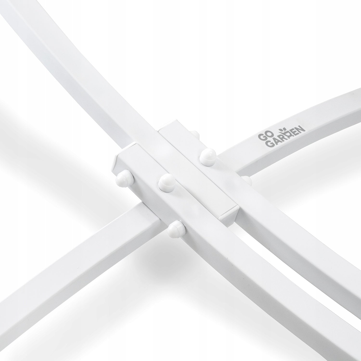 Hammock frame garden stand metal double for hammock up to 250 kg white Total length 300 cm