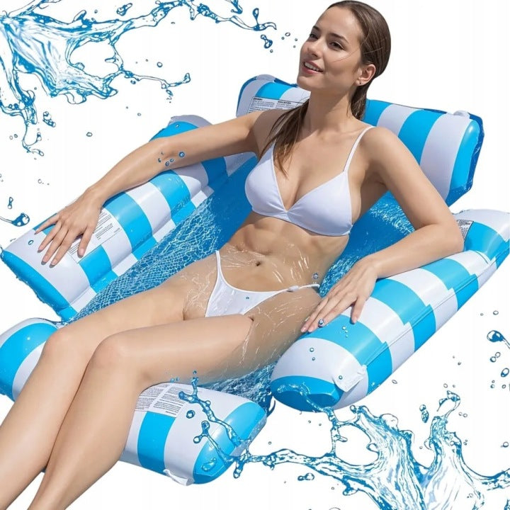 Hammock water mattress for swimming chair lounger inflatable swimming wheel
