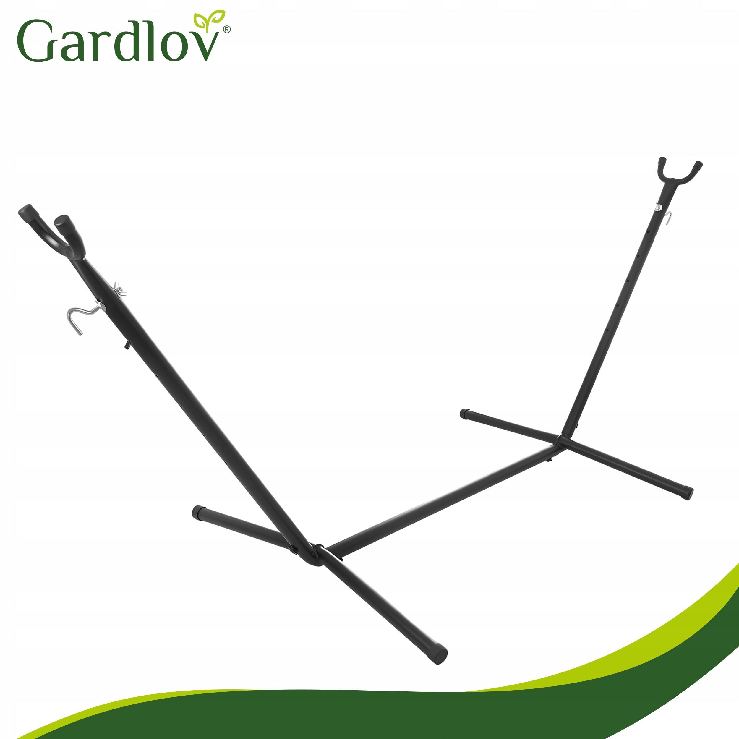 Hammock with Garden Frame Double 200x150cm Strong Iron Stand 250kg Manufacturer Gardlov