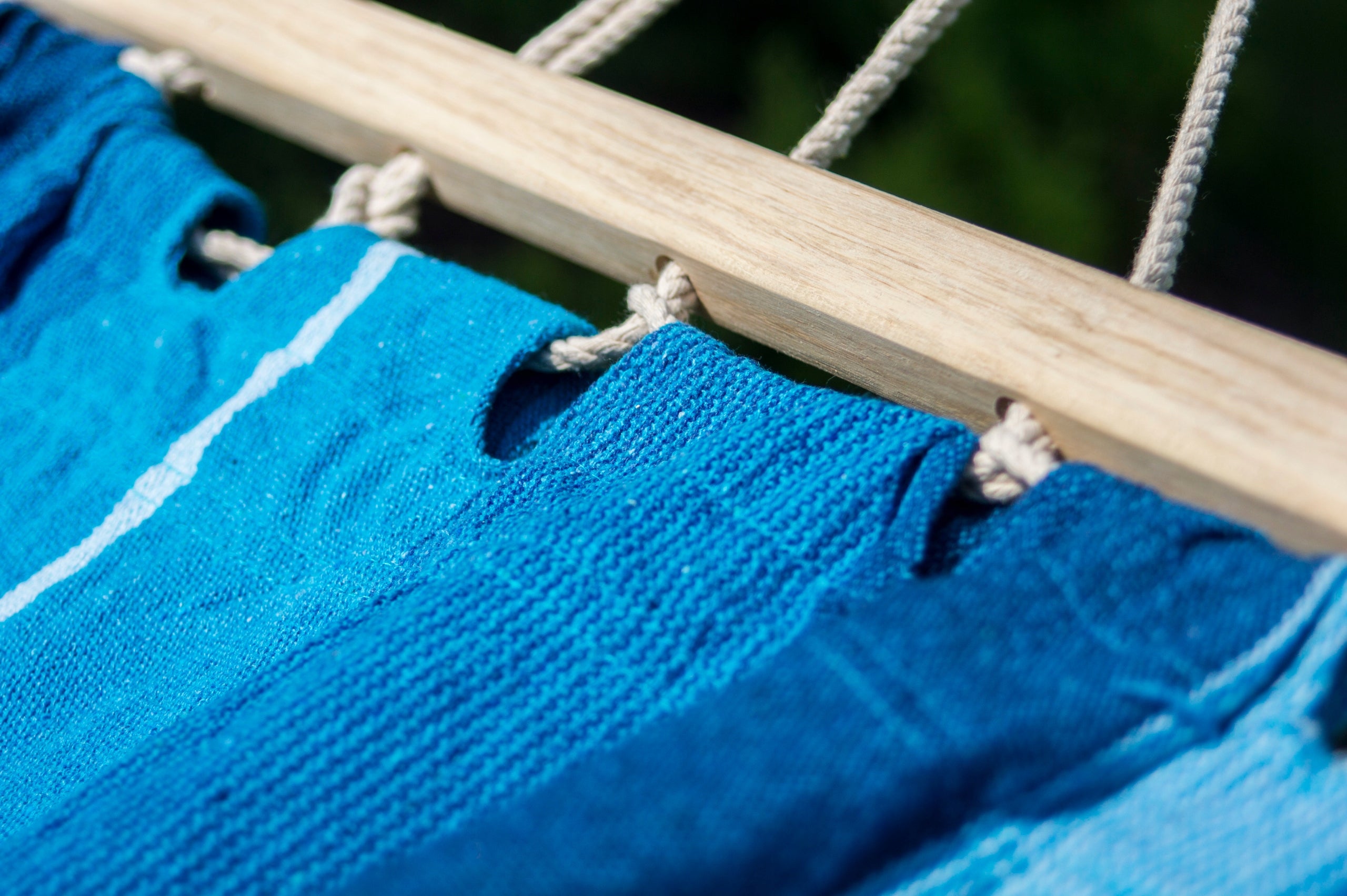 Hammock with bar + steel frame up to 200kg garden hammock set POTENZA Color blue