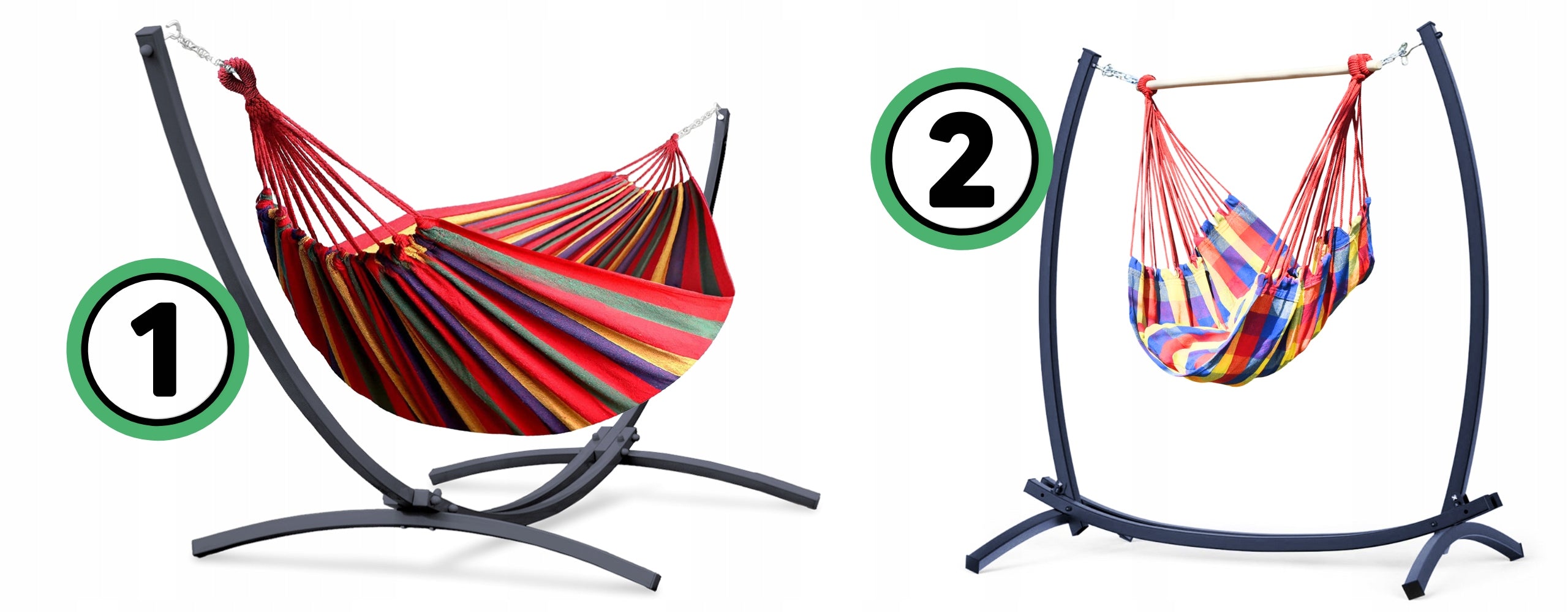 Hammock with garden frame double stand Brazilian chair up to 250kg Model Hamak ze stelażem ogrodowy