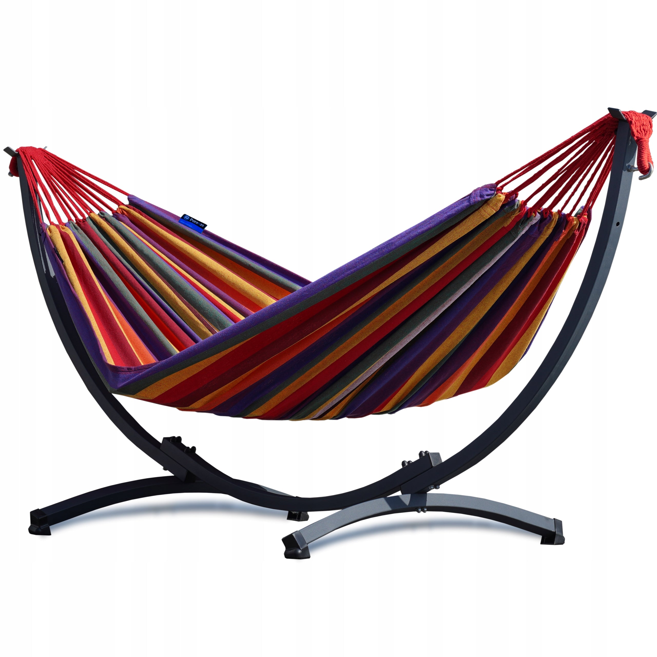 Hammock with steel frame KOMPAKT garden set classic hammock POTENZA