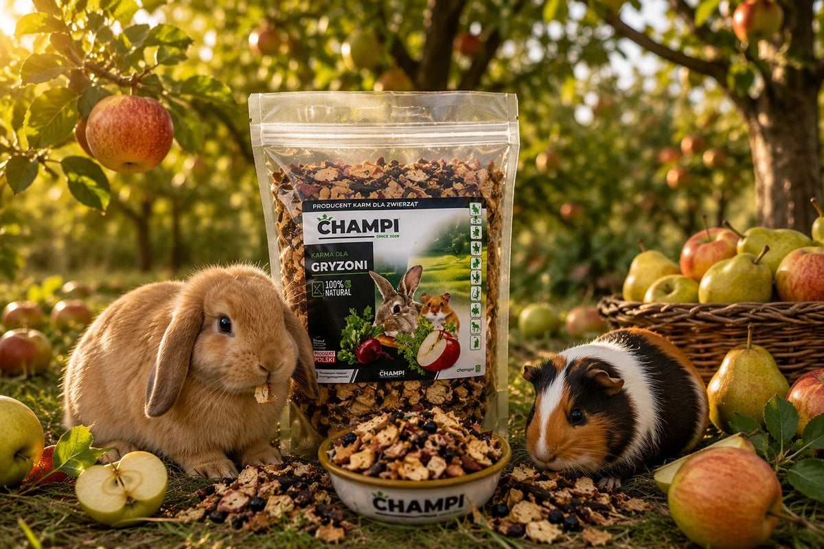 Hamster Pig Rabbit Food FRUIT ORCHARD 1kg Twigs Fruit Champi Packaging status original