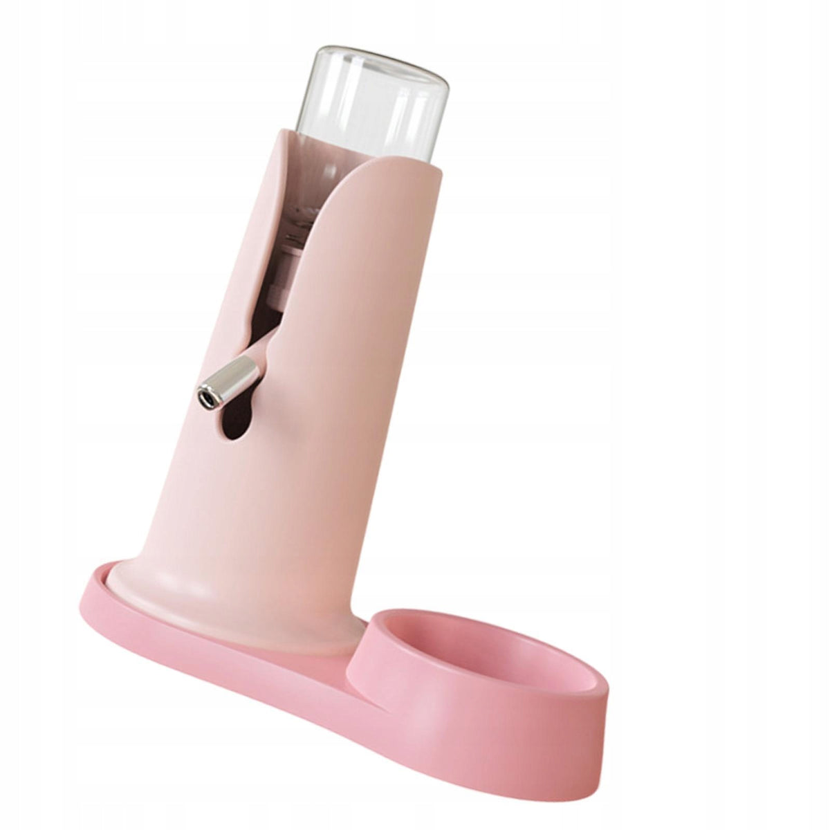 Hamster Water Bottle Leakproof Water Feeder Bottle for Rabbit Small pink