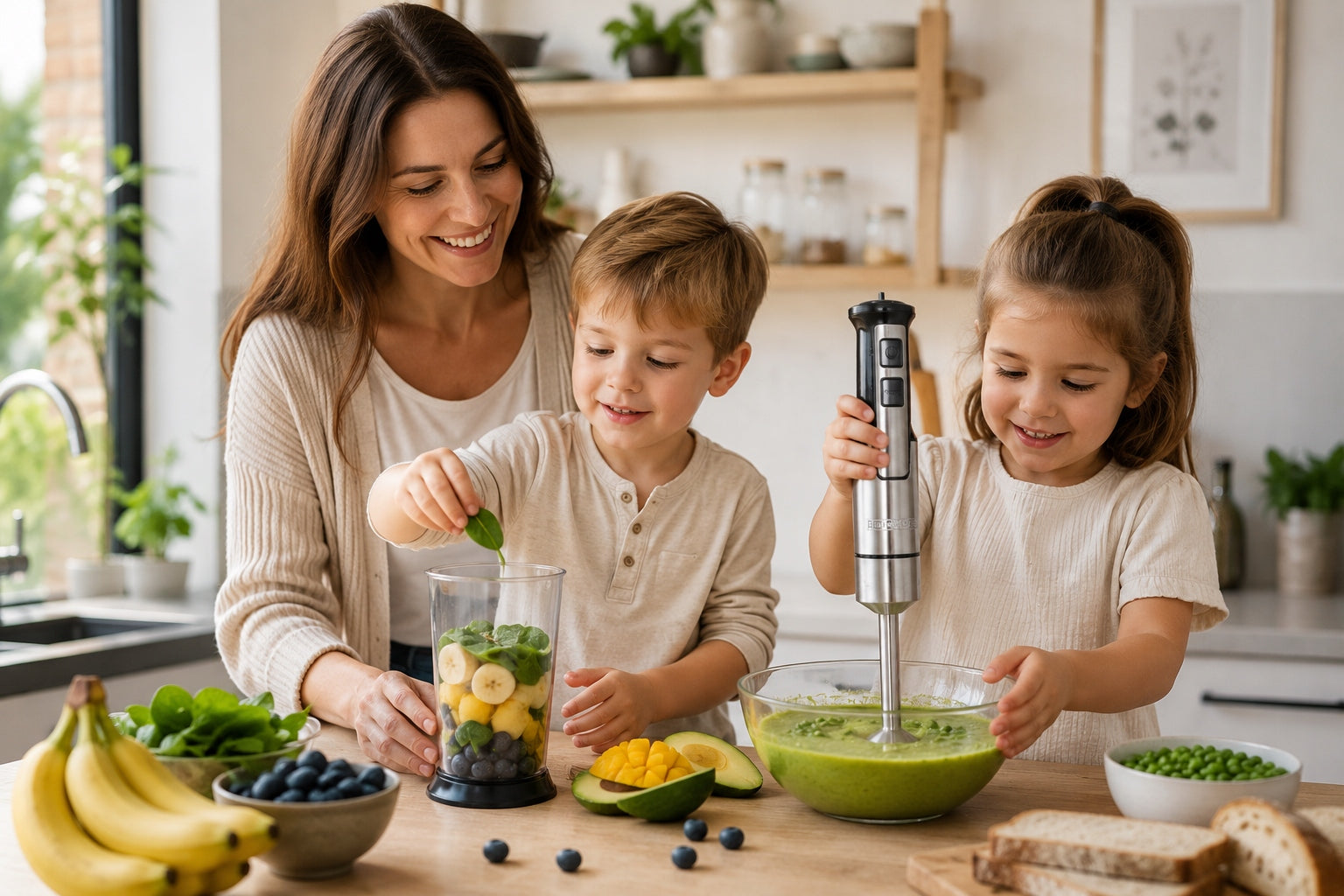 Hand Blender 1000W INOX 4in1 | Shredder | Turbo | Steel Manufacturer code 660510