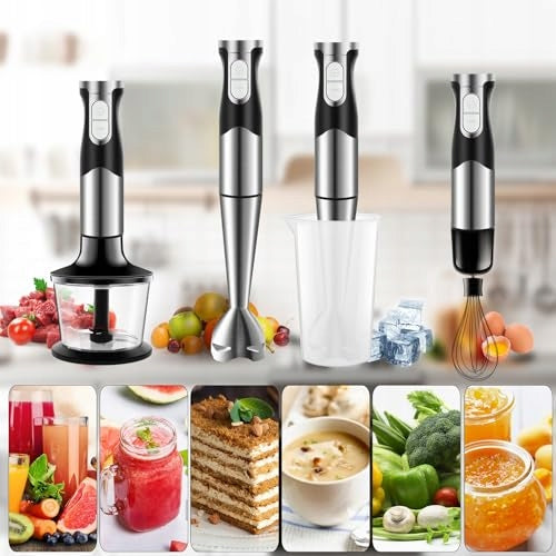Hand Blender 6in1 1200W Set Steel Mixer Brand no brand