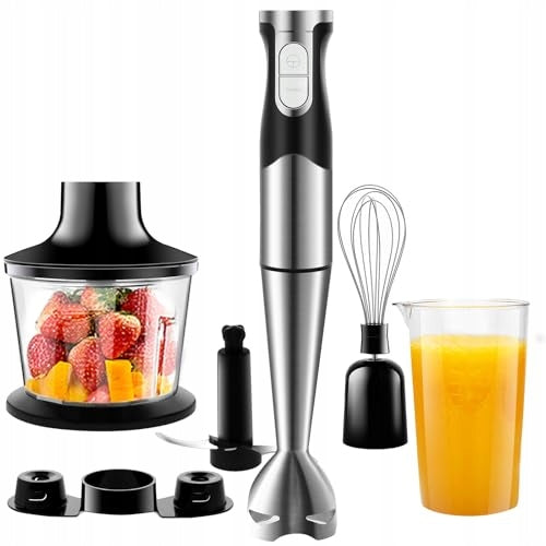 Hand Blender 6in1 1200W Set Steel Mixer