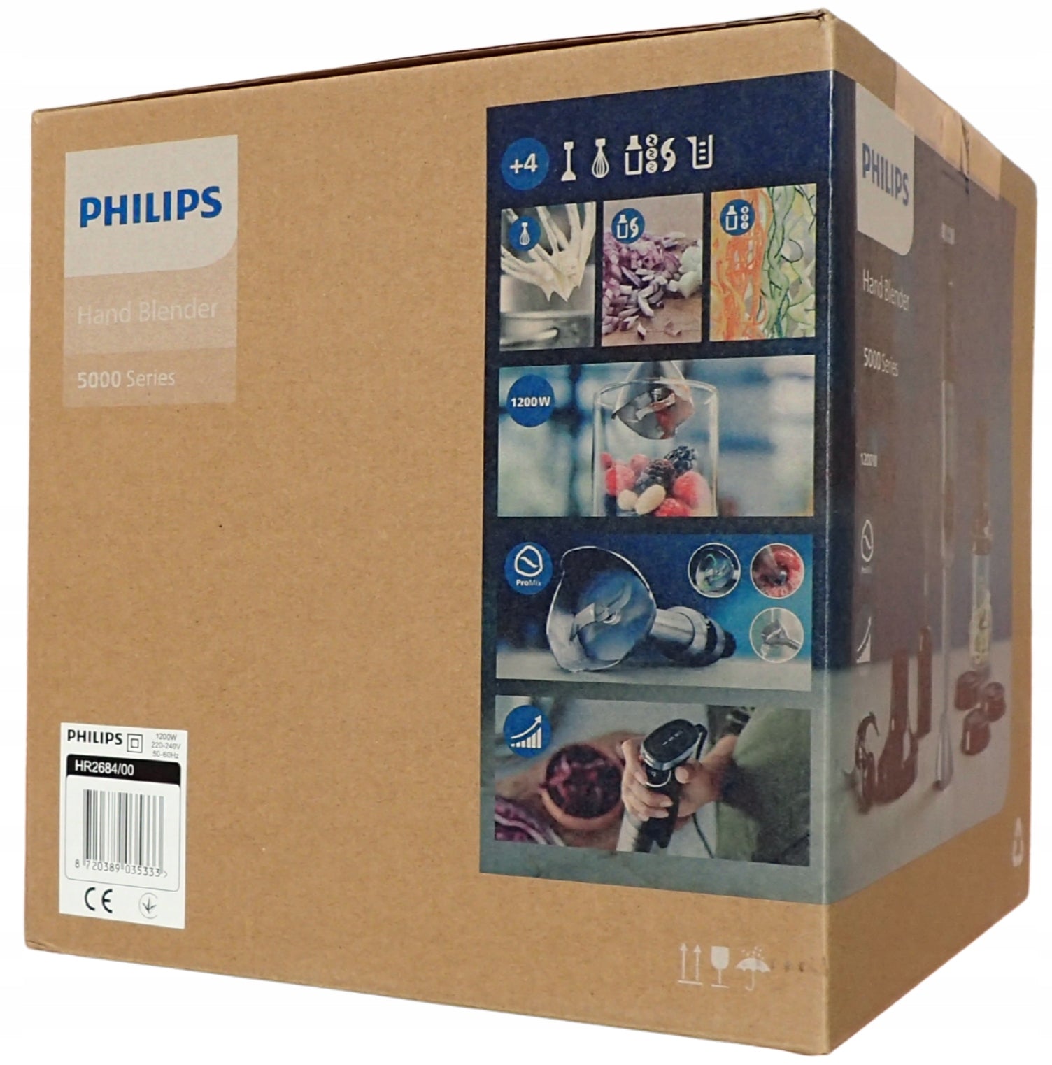 Hand Blender + Accessories Philips HR2684/00 ProMix 1200W Packaging status original
