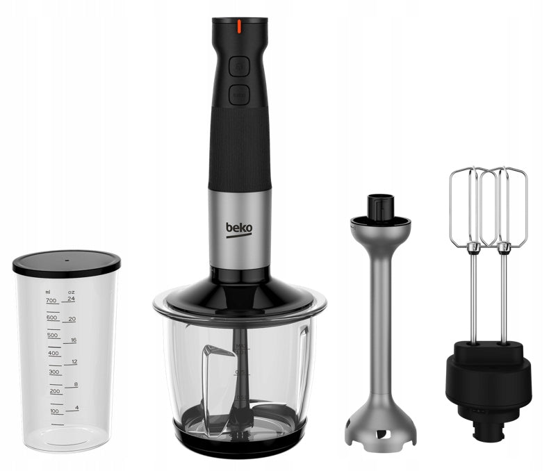 Hand Blender Beko HBA 81762BX 750W 12 Speeds 4 Blades 700 ml Steel