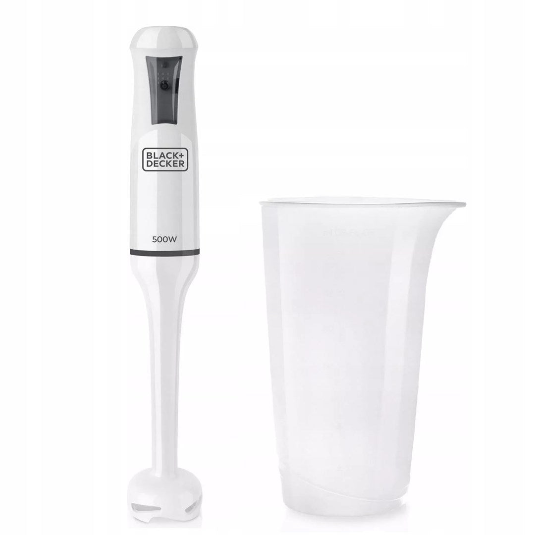 Hand Blender Black+Decker BXHB500E 500 W white