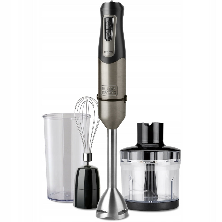 Hand Blender Black+Decker BXHBA1200E 1200 W black