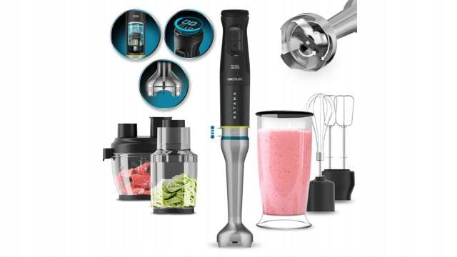 Hand Blender Cecotec 1500W LED Screen Titanium Blades Manufacturer code 03979
