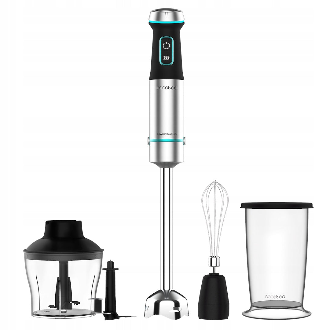 Hand Blender Cecotec Power TitanBlack 1200 XL Cream&Crush