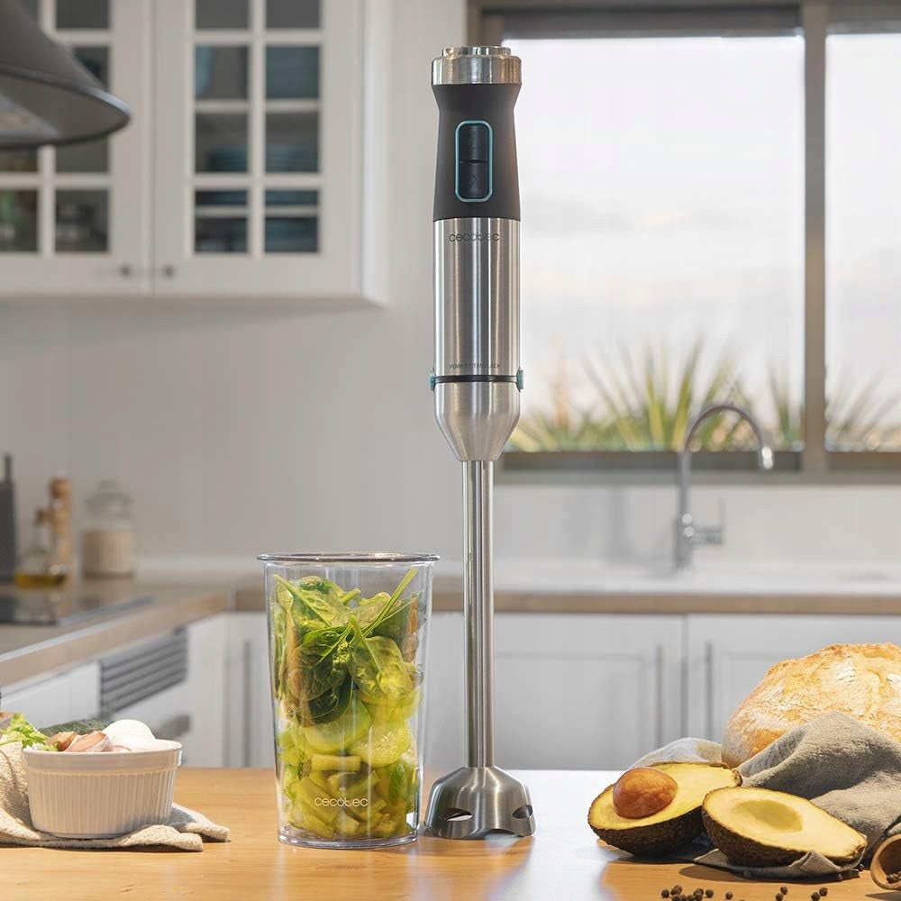 Hand Blender Cecotec Power TitanBlack 1500 XL Cream 1500 W silver Manufacturer code 8435484042710