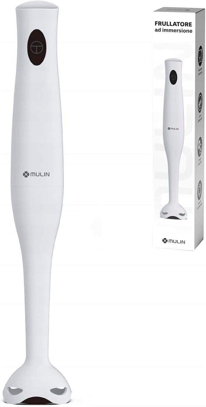 Hand Blender MULIN 400W WHITE Soup Mixer Creams Smoothie
