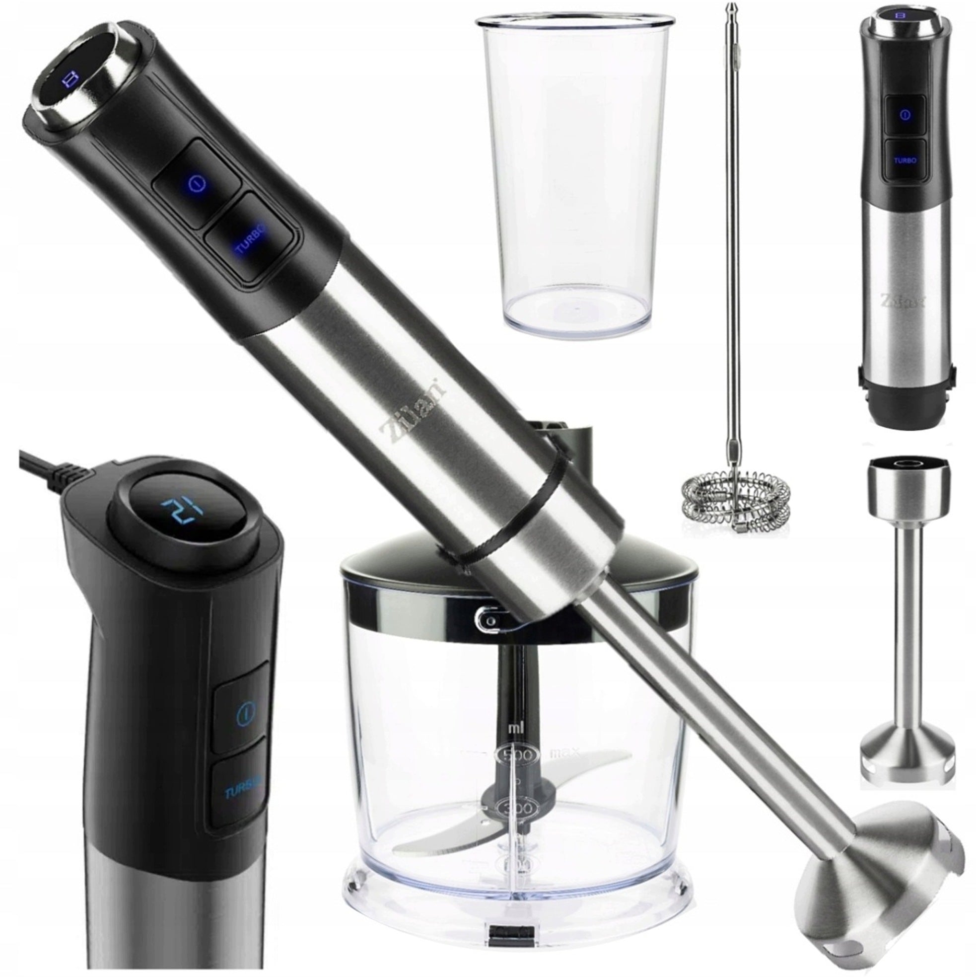 Hand Blender MULTIFUNCTIONAL SET 5IN1 POWER 1200W