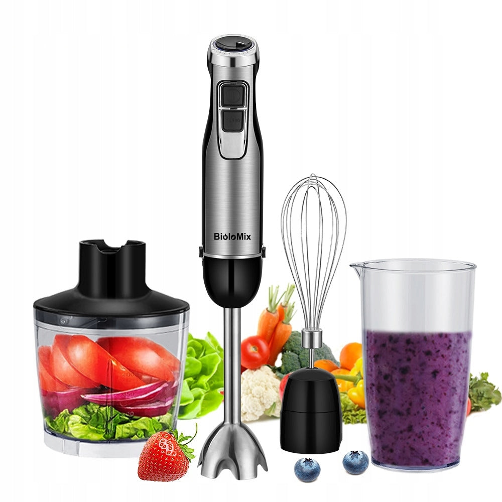 Hand Blender Malakser 1200W 4in1 Set BioloMix Brand Biolomix