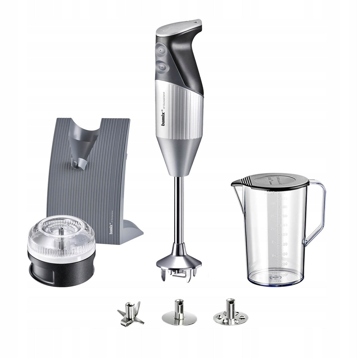 Hand Blender Multifunctional Bamix SwissLine Adjustable Speed Silver