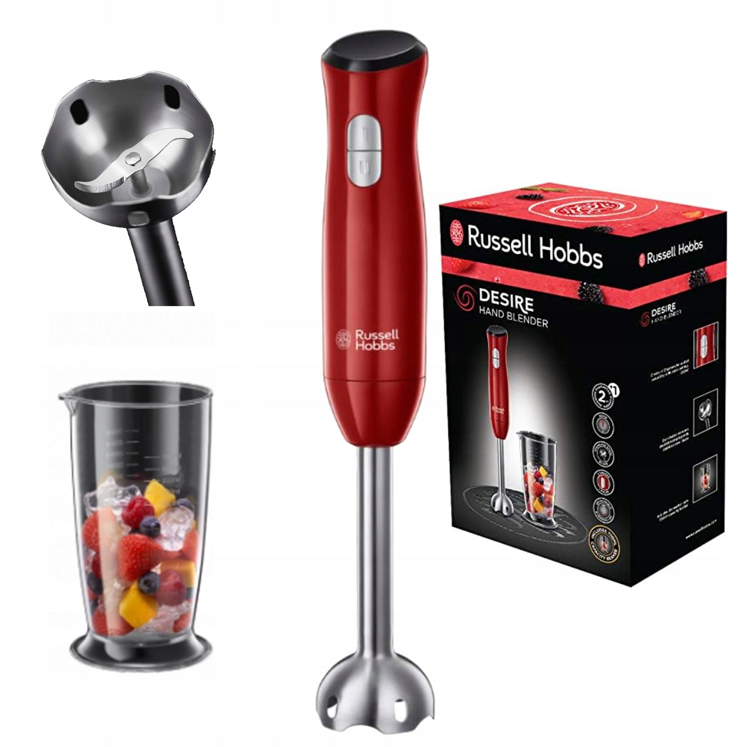Hand Blender Russell Hobbs for Smoothie Cocktails 2 Speeds 500 W