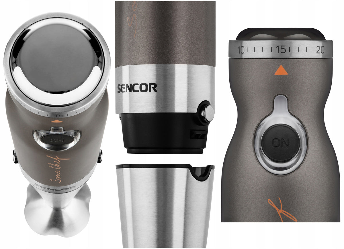 Hand Blender Sencor 9in1 shredder 20 degrees speed power 1200W silver Manufacturer code 41010196