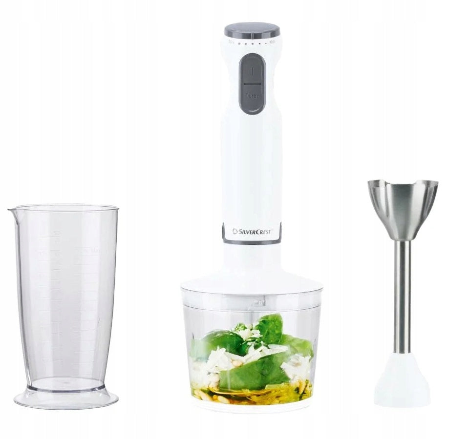 Hand Blender SilverCrest SSMS 600 2in1 Shredder 600W White