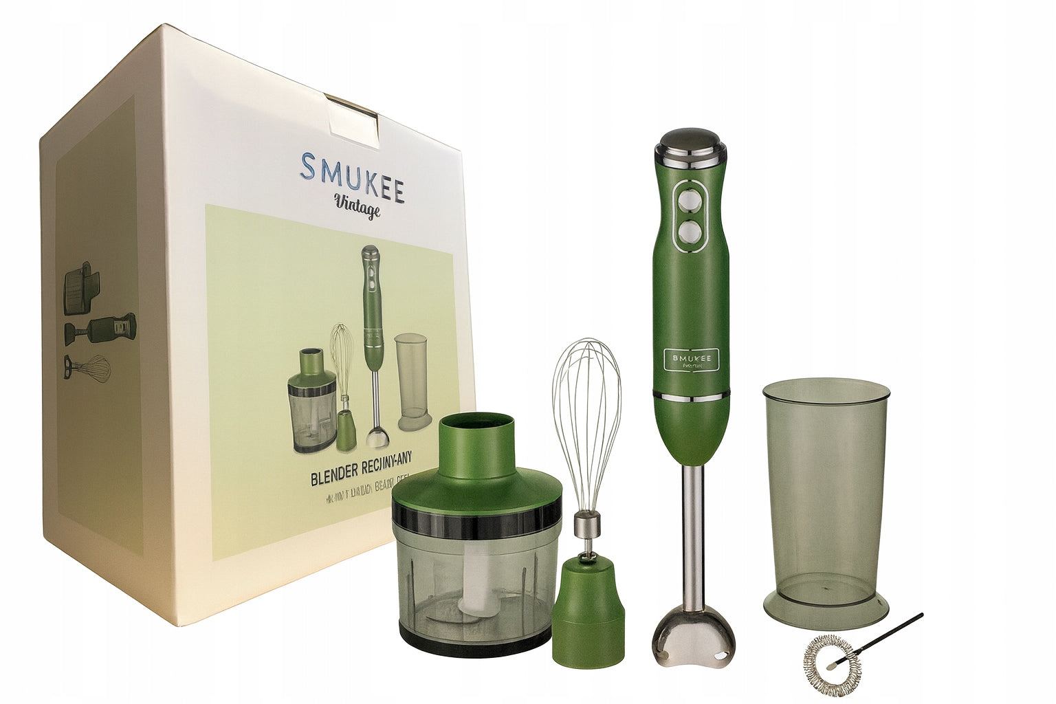 Hand Blender Smukee Vintage AK-0147 700 W 4in1 Green