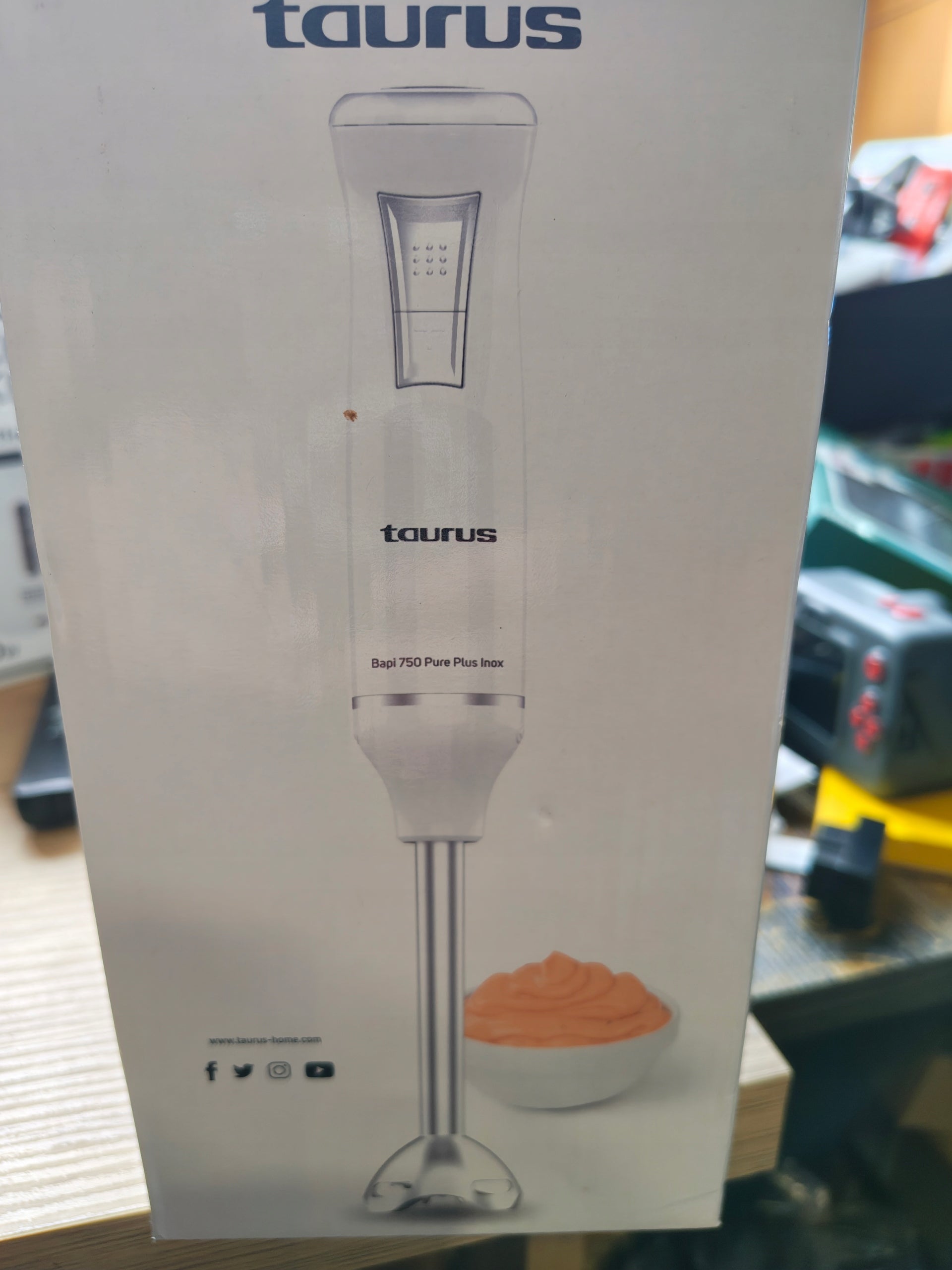 Hand Blender Taurus Bapi 750 Pure Plus Inox Manufacturer code 8414234163967