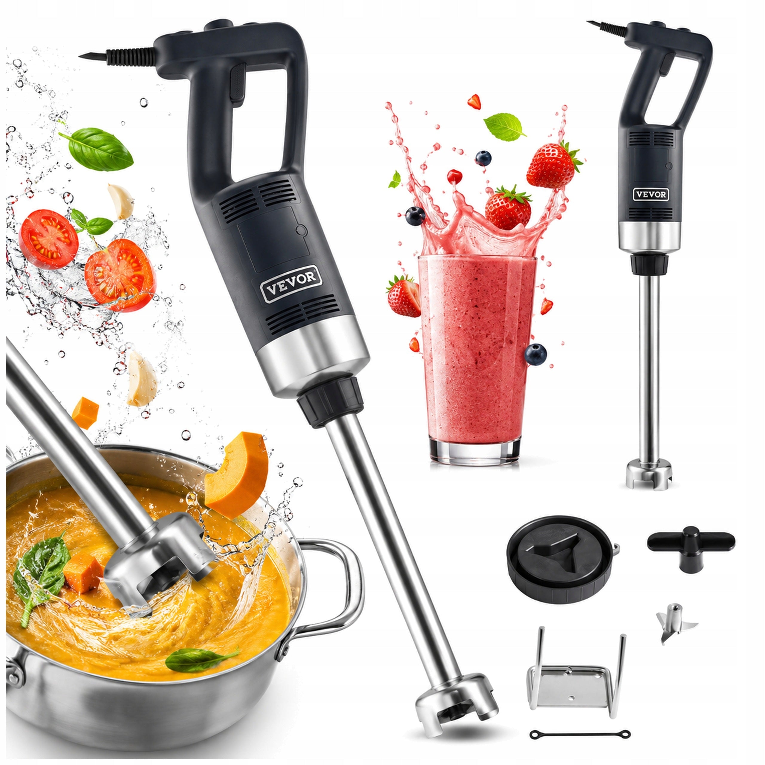 Hand Blender Vevor 500w20inch 500W Black For Kitchen And Gastronomy HORECA