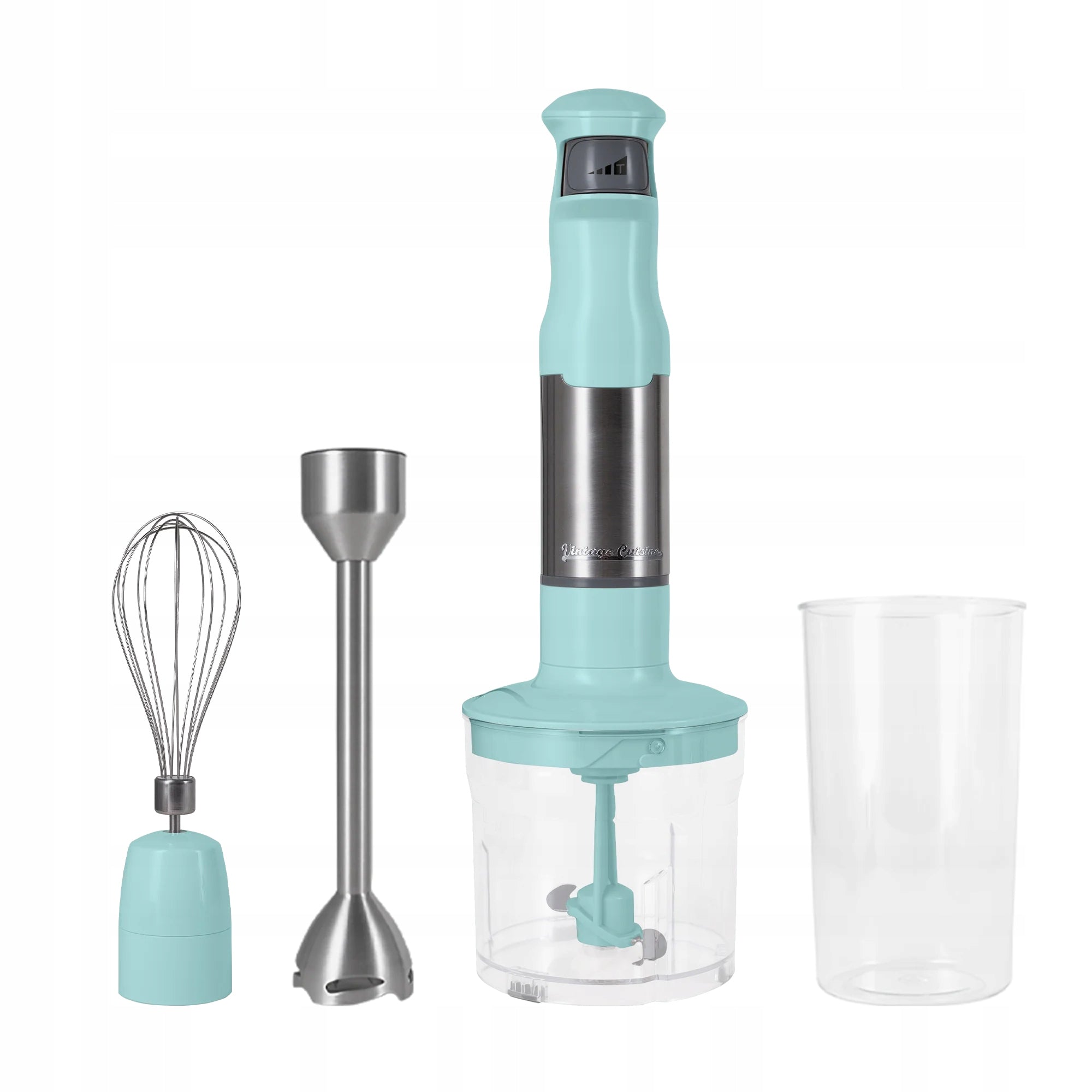 Hand Blender Vintage Cuisine Retro 3in1 1200W Multifunctional - Mint