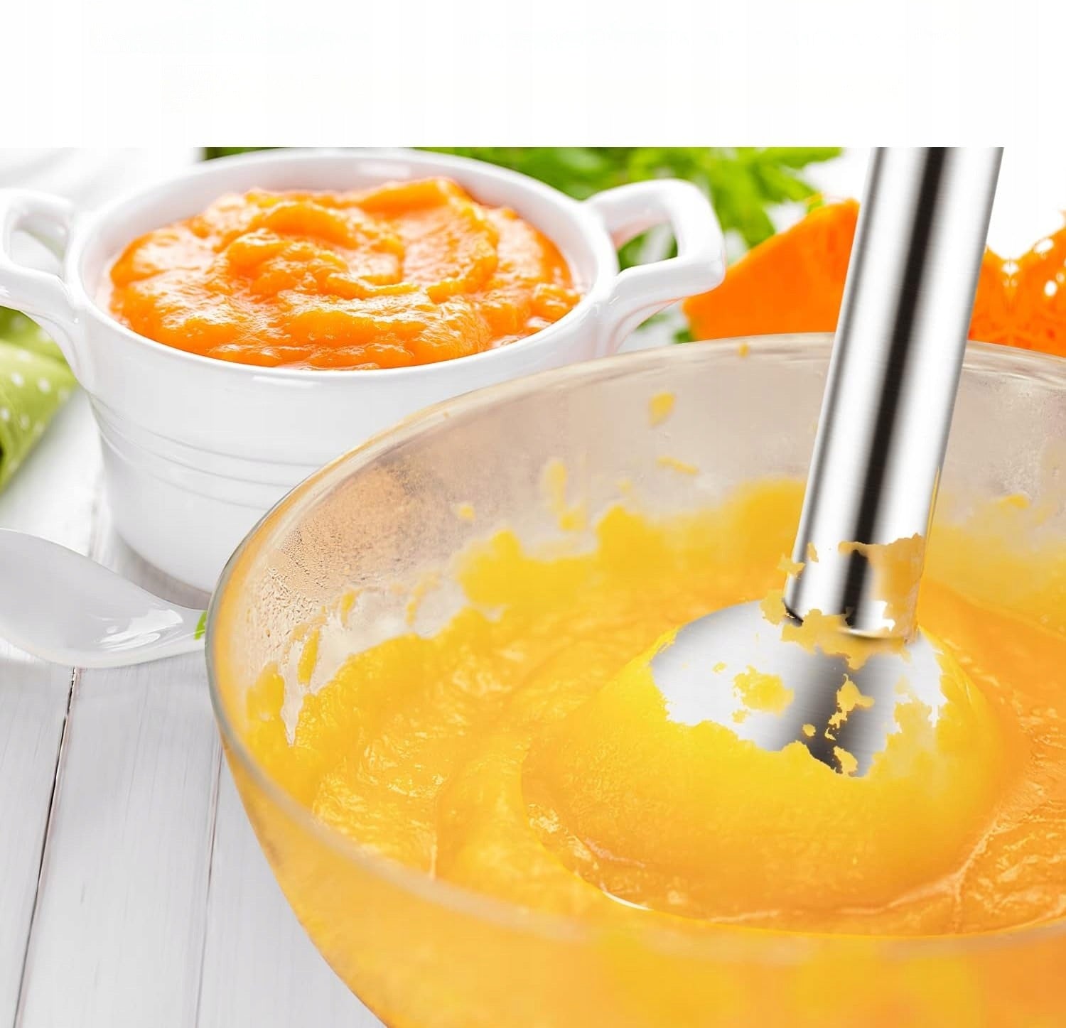 Hand Blender Wancle 600W Turbo For Baby Cocktail Soups Steel Manufacturer code Blender ręczny Wancle 600W turbo do zup kokta